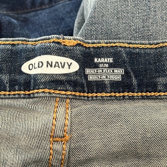 Old Navy Big Boys Karate Slim Built-In Flex Max Adjustable Waist Jeans - 20 Plus - Picture 7 of 10